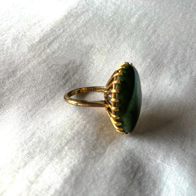 ୨୧ Vintage rétro Green Stone Ring レディースのアクセサリー(リング(指輪))の商品写真