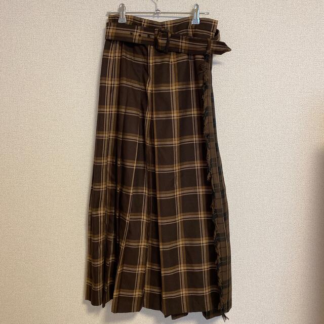 COCO DEAL(ココディール)のCOCO DEAL チェックラップスカート レディースのスカート(ロングスカート)の商品写真