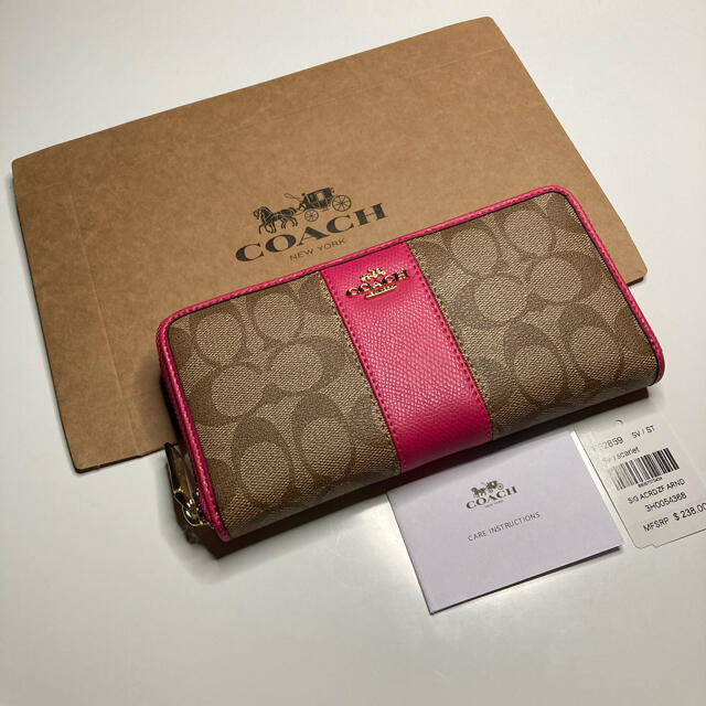 coach 長財布　コーチ　ピンク