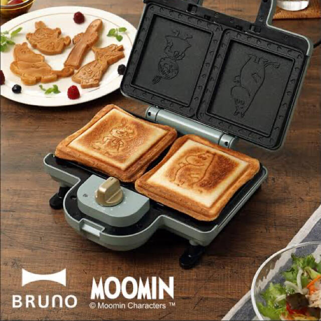 BRUNO ムーミン ホットサンドメーカーダブル 新品未開封品の通販 by mametarou's shop｜ラクマ