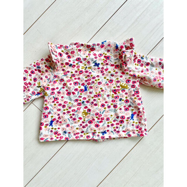 PETIT BATEAU(プチバトー)のプチバトー　花柄　カーディガン キッズ/ベビー/マタニティのベビー服(~85cm)(カーディガン/ボレロ)の商品写真