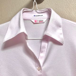 アオヤマ(青山)の【洋服の青山】完全ノーアイロン ピンク 美品(シャツ/ブラウス(長袖/七分))