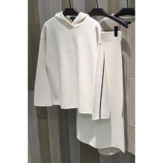Theory 21ss フーディーパーカー アイボリー