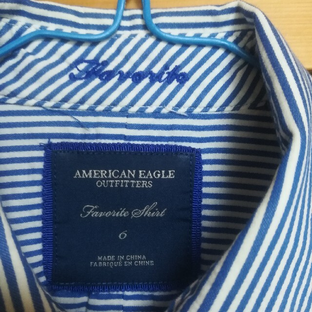 American Eagle(アメリカンイーグル)のアメリカンイーグル　ストライプシャツ レディースのトップス(シャツ/ブラウス(長袖/七分))の商品写真