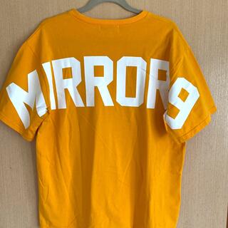 MIRROR9 アイコン ビッグロゴTシャツ 半袖 イエロー M (Tシャツ/カットソー(半袖/袖なし))
