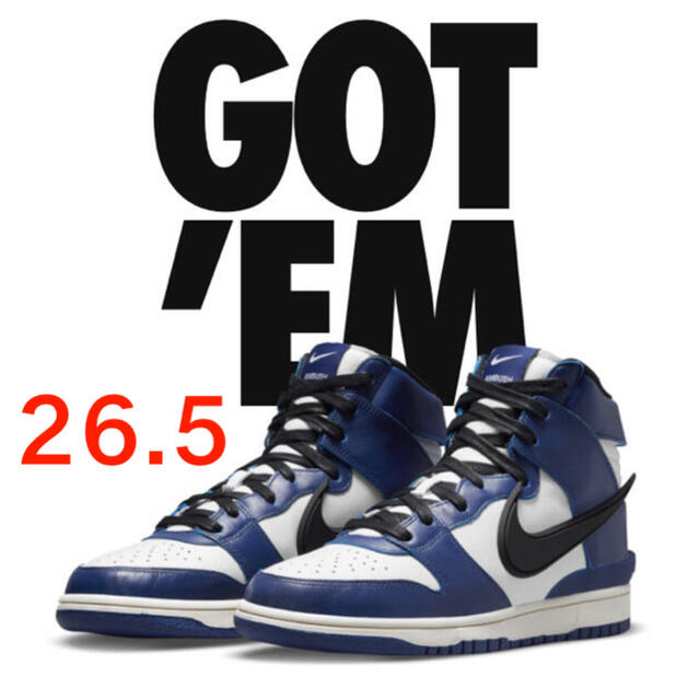 NIKE(ナイキ)のAMBUSH×NIKE DUNK HIGH “DEEP ROYAL”  ナイキ メンズの靴/シューズ(スニーカー)の商品写真