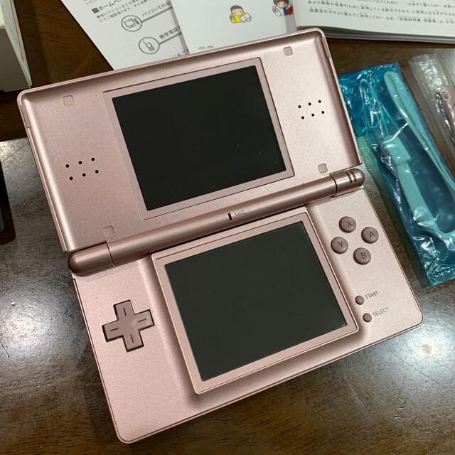 Nintendo ニンテンド DSLite メタリックロゼ デコ付き