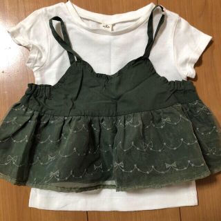 エフオーキッズ(F.O.KIDS)の【新品】アプレレクール　ビスチェ付Tシャツ(Ｔシャツ)