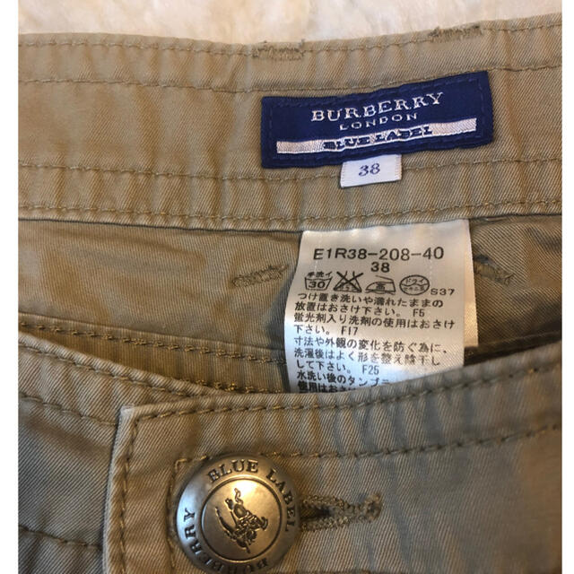 BURBERRY BLUE LABEL(バーバリーブルーレーベル)の美品本物バーバリーブルーレーベル上質コットンショートパンツ♫ レディースのパンツ(ショートパンツ)の商品写真