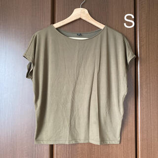 ユニクロ(UNIQLO)のUNIQLO Tシャツ カットソー ドレープT S(カットソー(半袖/袖なし))