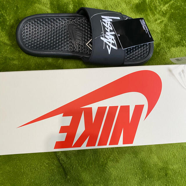 STUSSY(ステューシー)のSTUSSY × NIKE BENASSI SLIDE "BLACK" メンズの靴/シューズ(サンダル)の商品写真