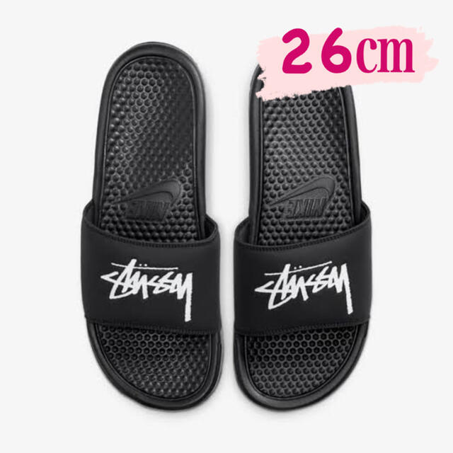 Stussy店舗STUSSY × NIKE BENASSI SLIDE "BLACK"