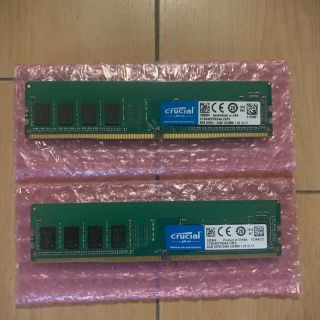 Crucial DDR4 2400 19200 8GBx2 メモリ　RAM(PCパーツ)