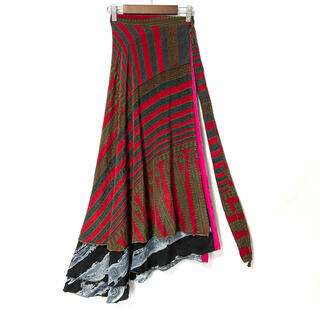 インドサリー シルク 巻きスカート120◆ エスニック 民族衣装 サリー