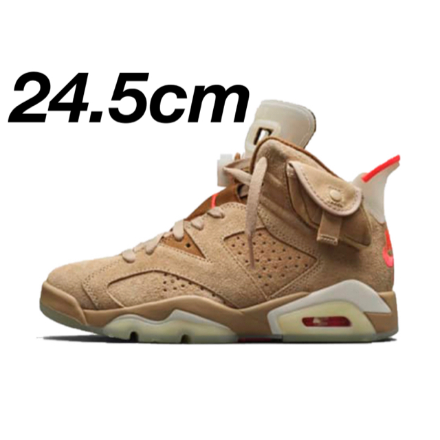 NIKE AIR JORDAN6 travis scott 24.5cm