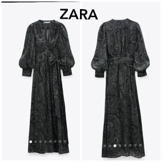 ザラ(ZARA)のZARA★シックな大人ペイズリーロングワンピース(ロングワンピース/マキシワンピース)