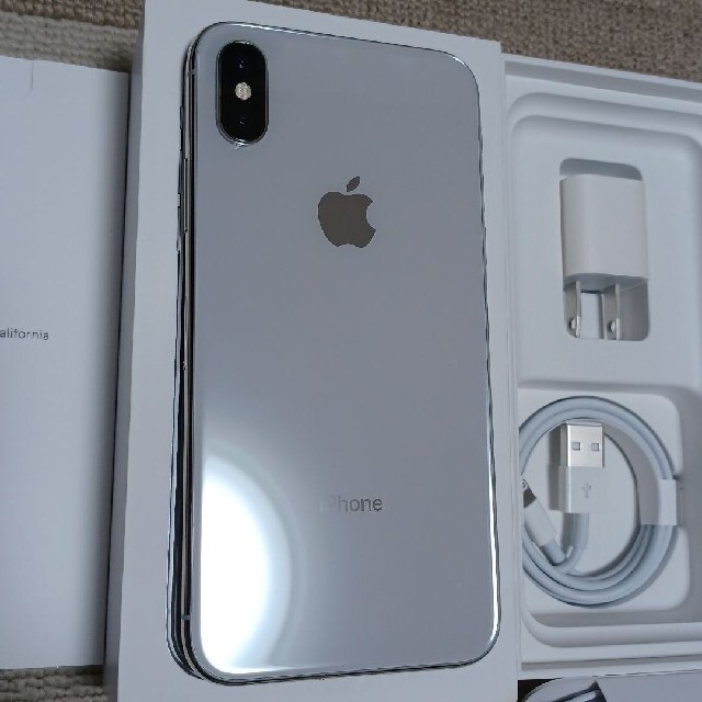 iPhoneX 256GB SIMフリー シルバー