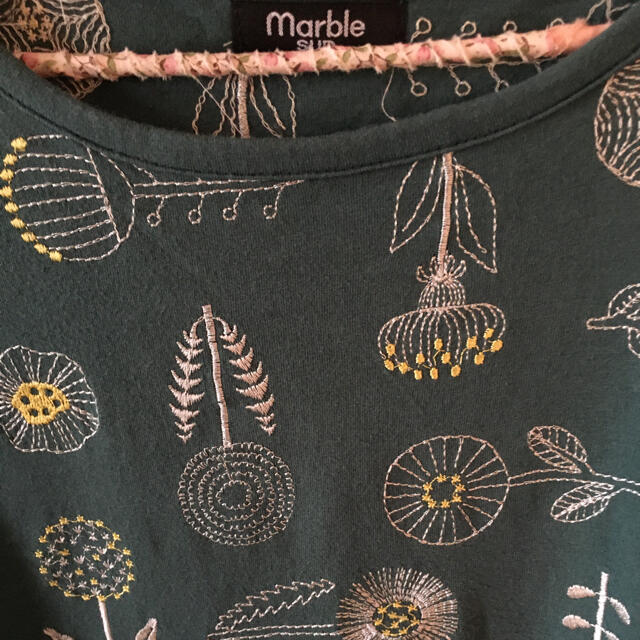 marble SUD花柄刺繍　Ｔシャツ レディースのトップス(Tシャツ(半袖/袖なし))の商品写真