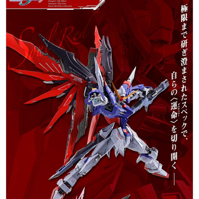 BANDAI(バンダイ)の新品　METAL BUILD デスティニーガンダム SOUL RED Ver. エンタメ/ホビーのフィギュア(アニメ/ゲーム)の商品写真