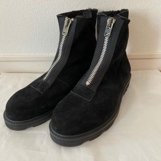 ヨウジヤマモト(Yohji Yamamoto)のYohji Yamamoto POUR HOMMEセンタージップ スエードブーツ(ブーツ)