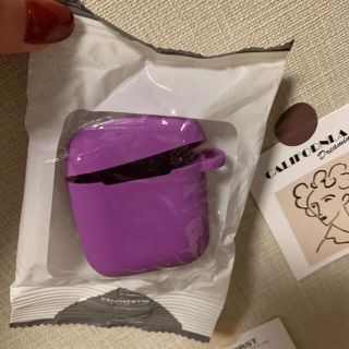 アップル(Apple)のAirPods case  purple シリコン(モバイルケース/カバー)