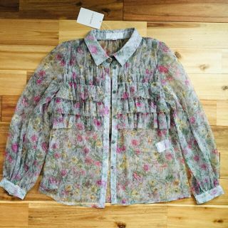 ジルスチュアート(JILLSTUART)のJILL STUARTレースシャツ未使用品美品(シャツ/ブラウス(長袖/七分))