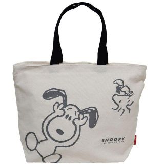 スヌーピー(SNOOPY)のSNOOPY スヌーピー トートバッグ ウッドストック 天ファスナー B4★新品(トートバッグ)