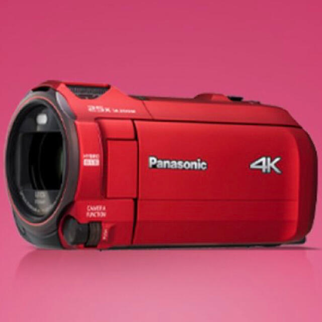新品 レッド Panasonic パナソニックビデオカメラ HC-VX992m