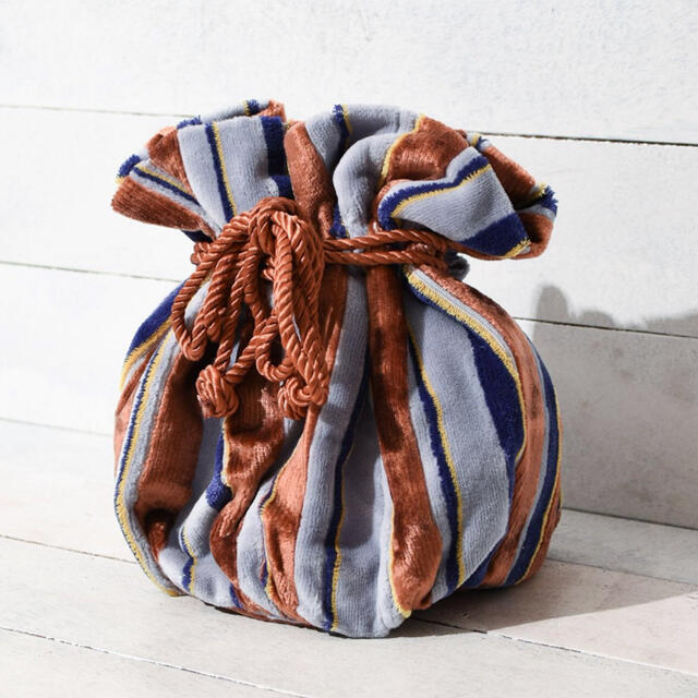 JAMIRAY ストライプ2way 巾着 ミニバッグ レディースのバッグ(その他)の商品写真