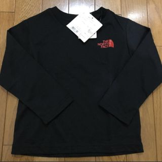 ザノースフェイス(THE NORTH FACE)のノースフェイス　ロンT ベビー　キッズ　黒(Tシャツ/カットソー)