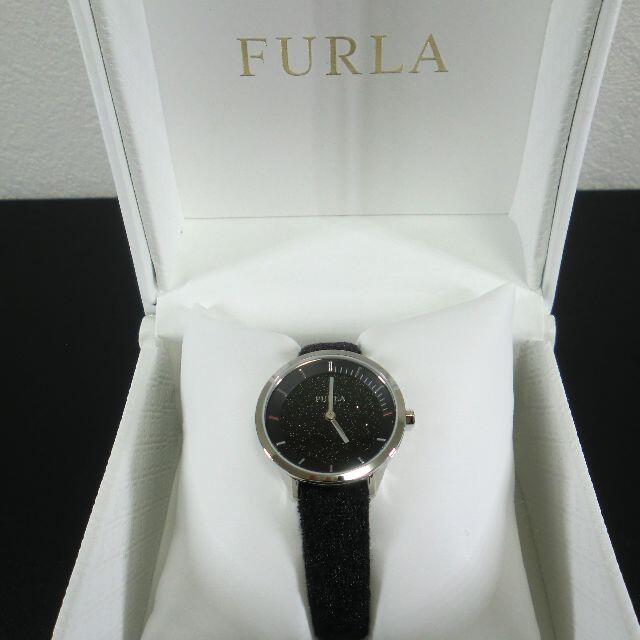 Furla(フルラ)の【美品】FURLA レディース腕時計 黒文字盤　純正ベルト レディースのファッション小物(腕時計)の商品写真