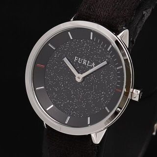 フルラ(Furla)の【美品】FURLA レディース腕時計 黒文字盤　純正ベルト(腕時計)