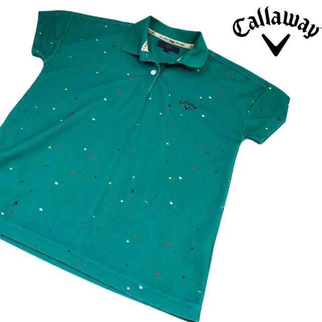 Callaway(キャロウェイ)のキャロウェイ ゴルフウェア callaway トップス Tシャツ 緑 グリーン レディースのトップス(ポロシャツ)の商品写真