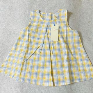 ラーゴム(LAGOM)の【新品】サマンサモスモス ラーゴム　チェック柄　ノースリーブ ブラウス 110(ブラウス)