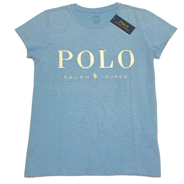 POLO RALPH LAUREN(ポロラルフローレン)のレディース S 新品 POLO コットン ジャージー Tシャツ / ライトブルー レディースのトップス(Tシャツ(半袖/袖なし))の商品写真