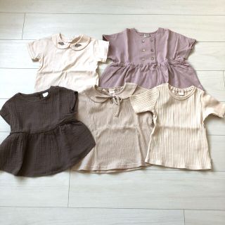 フタフタ(futafuta)のテータテート フタフタ トップス まとめ売り シンプル 半袖 夏服(Tシャツ/カットソー)