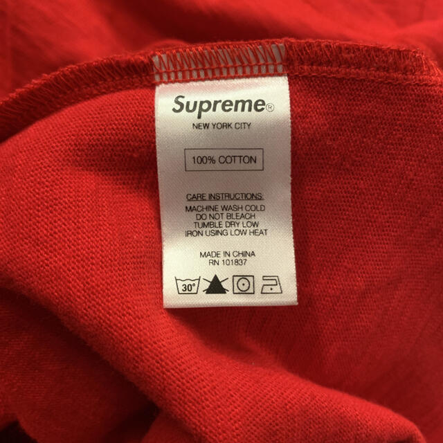 Supreme(シュプリーム)のモバテツハ様専用　supreme poket tee RED メンズのトップス(Tシャツ/カットソー(半袖/袖なし))の商品写真