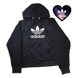 アディダス(adidas)のアディダス オリジナルス 黒 ペイズリー レース トレーナー ジャージ (トレーナー/スウェット)