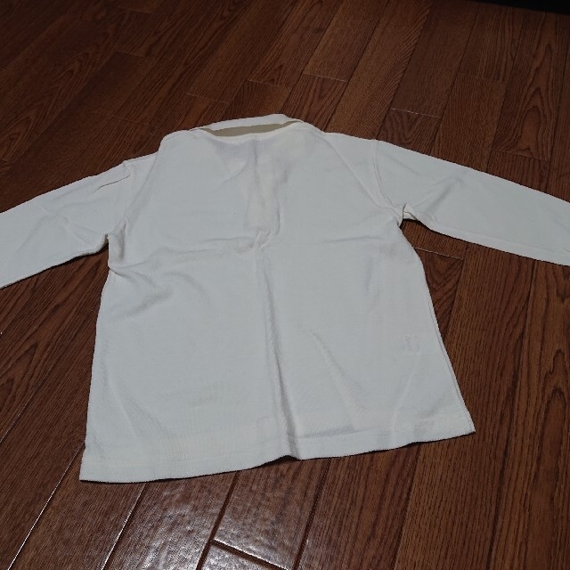BENETTON(ベネトン)のベネトン 白 長袖ポロシャツ 120 キッズ/ベビー/マタニティのキッズ服男の子用(90cm~)(Tシャツ/カットソー)の商品写真