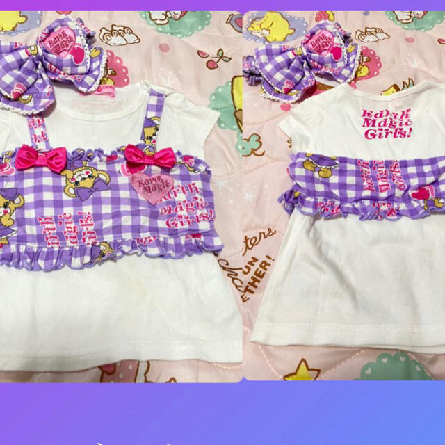 EARTHMAGIC(アースマジック)のt子さん♥ ギンガム､カチューム キッズ/ベビー/マタニティのキッズ服女の子用(90cm~)(Tシャツ/カットソー)の商品写真