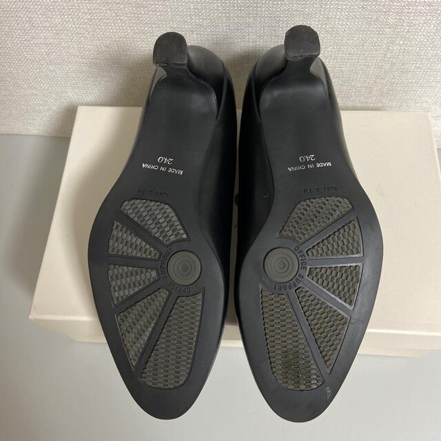 ブラックパンプス(サイズ24cm、ヒール5.5cm) レディースの靴/シューズ(ハイヒール/パンプス)の商品写真