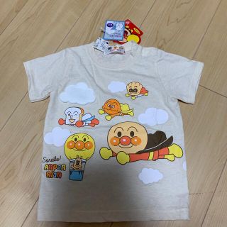 アンパンマン(アンパンマン)のアンパンマン かくれんぼＴシャツ　新品未使用　95 半袖　ベージュ　クリーム色(Tシャツ/カットソー)