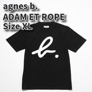 アニエスベー(agnes b.)のagnes b.×ADAM ET ROPE Tシャツ XL ロゴ ブラック(Tシャツ/カットソー(半袖/袖なし))