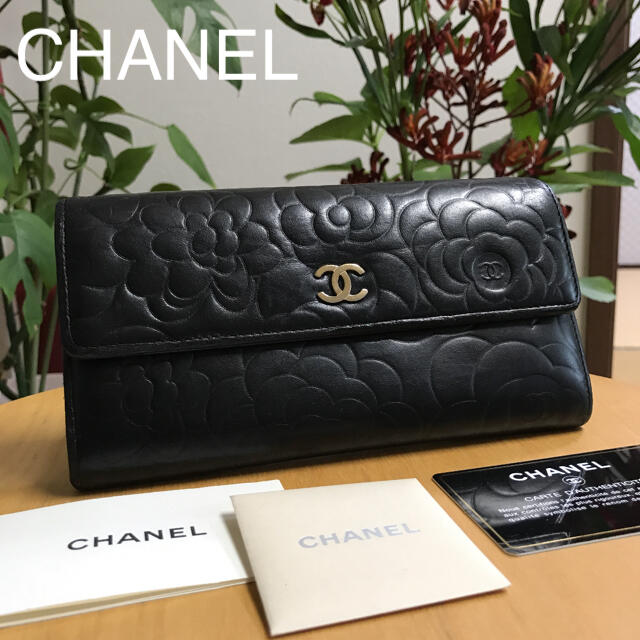 レディース正規品❤️CHANEL❤️カメリア長財布