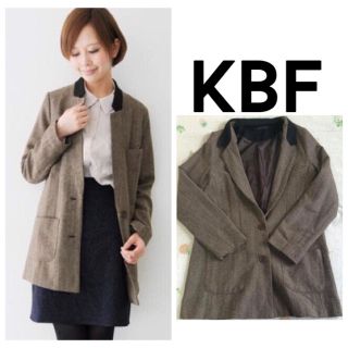 ケービーエフ(KBF)のKBF 衿バイカラージャケット(テーラードジャケット)