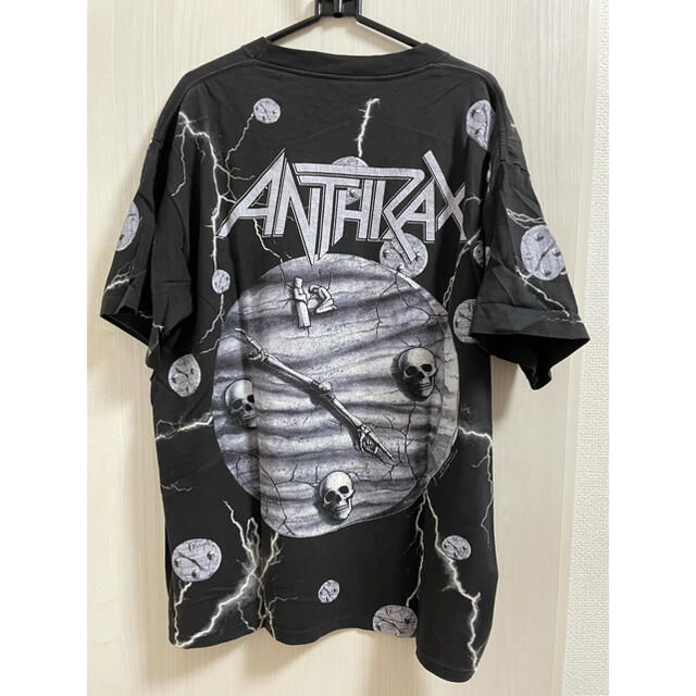 90s anthrax 総柄　バンドtシャツ 激レア　ヴィンテージ メンズのトップス(Tシャツ/カットソー(半袖/袖なし))の商品写真