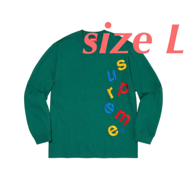 【Lサイズ】Supreme Scatter Logo L/S Top