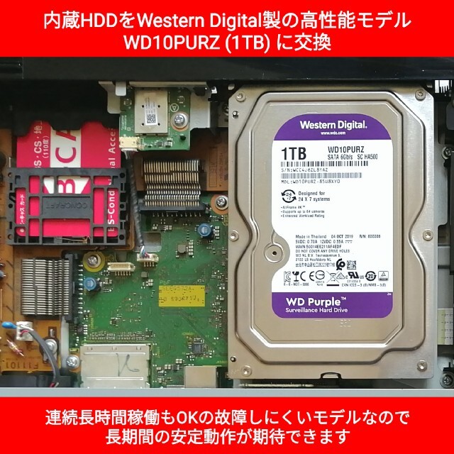 Panasonic - Panasonic ブルーレイレコーダー【DMR-BRW1010】 HDD交換済の通販 by boombox's