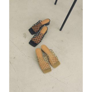 トゥデイフル(TODAYFUL)の値下げ中🌼難あり🌼TODAYFUL Leather Mesh Sandals(サンダル)