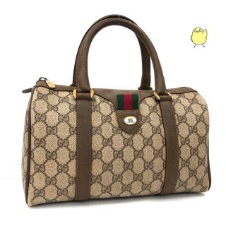 グッチ(Gucci)のGUCCI オールドグッチ ミニ ボストンバッグ グッチ シェリーライン(ボストンバッグ)